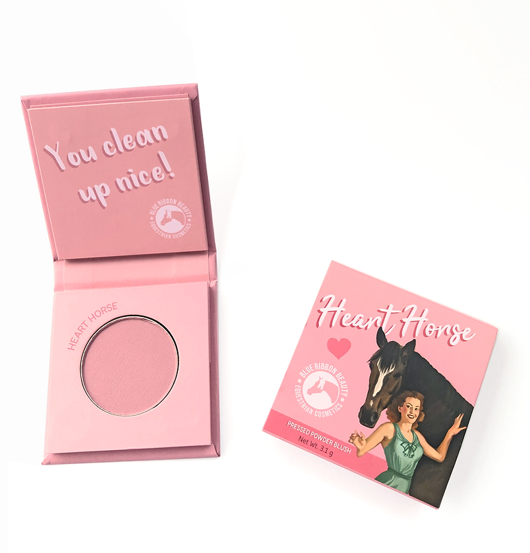 Heart Horse Matte Blush